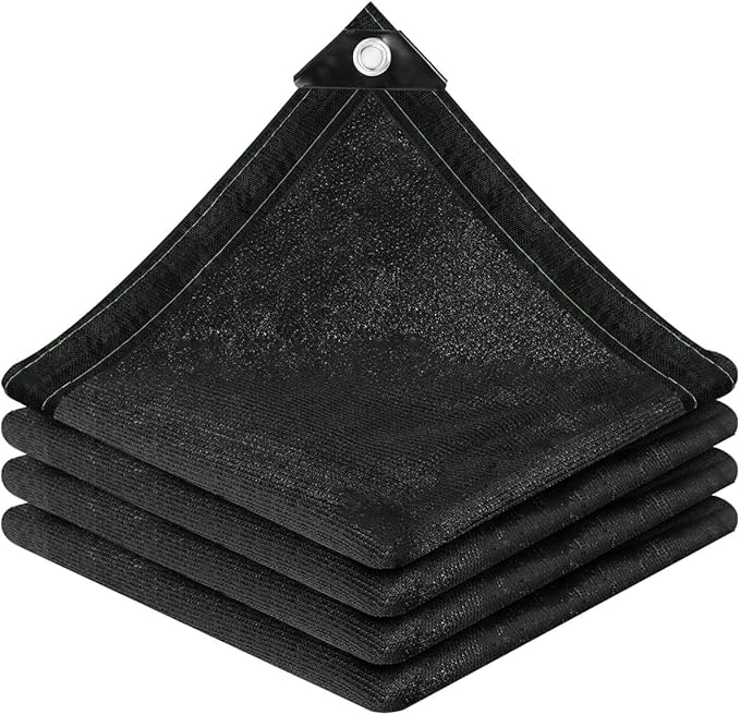vensovo 90% Shade Cloth Netting with Grommets,6x12 Ft HDPE Heavy Duty Shade Mesh for Outdoor Use, Chicken Coop, Dog Kennel Cover, Greenhouse