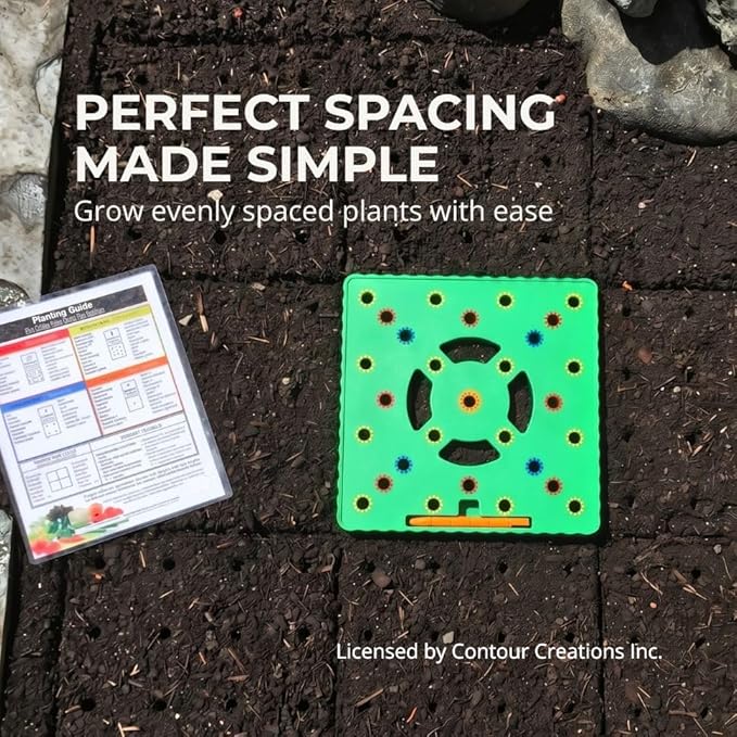 Seed Spacer Tool for Square Foot Gardens - Maximize Your Garden Space and minimize Weeds with This Premium Garden Tool