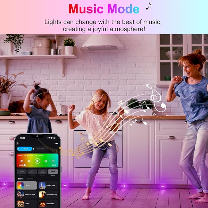 Sumaote LED Deck Lights Kit, 6 pcs 1.22 Inch WiFi Smart Phone Control Recessed RGBW Deck Lighting Outdoor Waterproof Low Voltage Landscape Lighting for Floor Stairs Steps Path Patio Decor, Black