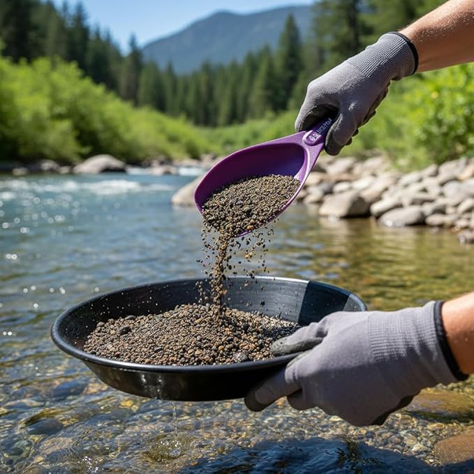 Sluice Fox Gold Prospecting Paydirt Scoop | Durable Plastic Hand Trowel Shovel | Lightweight Tool for Panning, Dredging & Crevice Digging