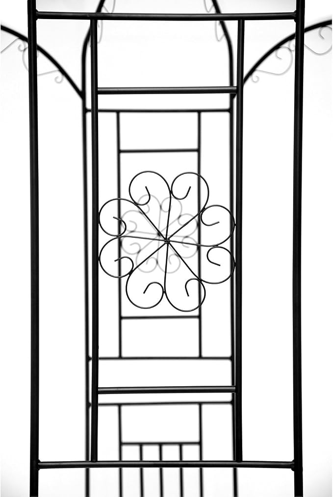 1. GO Steel Garden Arch, 8' High x 5'2" Wide, Garden Arbor for Various Climbing Plant, Outdoor Garden Lawn Backyard Gazebo