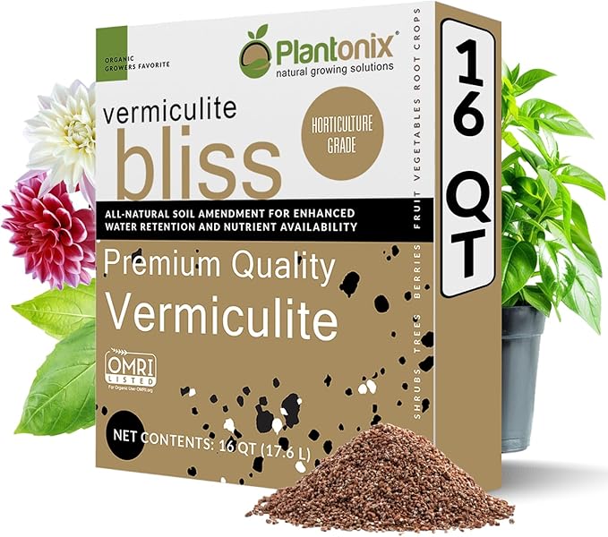 Coco Bliss 650gm Bricks (10-Pack) + Vermiculite Bliss (16 Qts) - Organic Coco Coir for Plants & Vermiculite for Gardening - Cocopeat Coconut Soil - Coconut Coir for Plants - Garden Soil Potting Mix