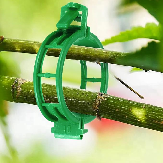 100PCS Green Plant Support Clips, Tomato Clips, Garden Clips, Trellis Clips, Vine Clips for Climbing Plants to Prevent Tomatoes from Pinching or Falling Off