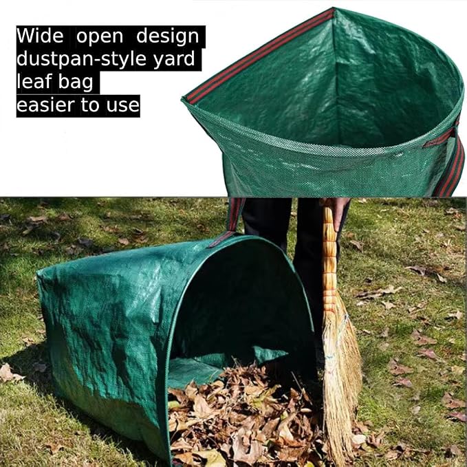 RISETEX 72 Gallon Yard Lawn Garden Bags, Large Standable Leaf Bags, Outdoor Garbage Can - Collapsible Trash Can for Parties, Yard Waste, Laundry, Camping - 1 Count