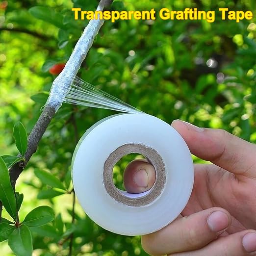 4 Pcs Grafting Tape for Fruit Trees Floral Grafting Tools Garden Plant Nursery Tape PE Stretchable Self Adhesive Membrane Clear Floristry Film