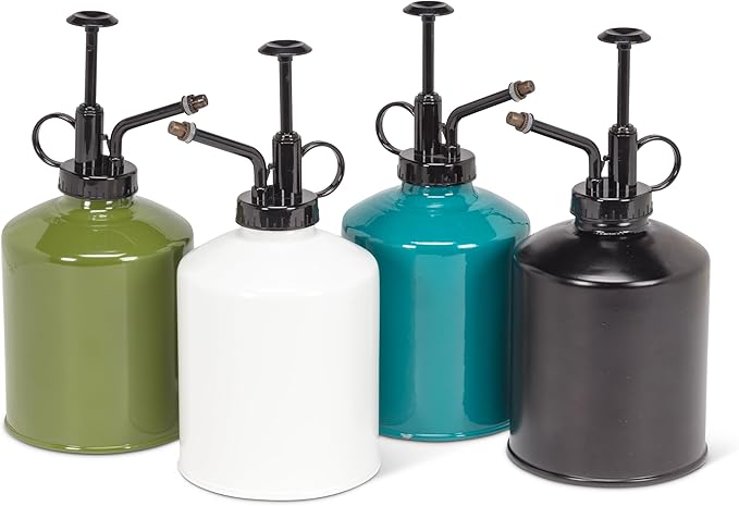 Abbott Collection Plant Mister - Galvanized Steel/Plastic, Green, 8" H (22oz)