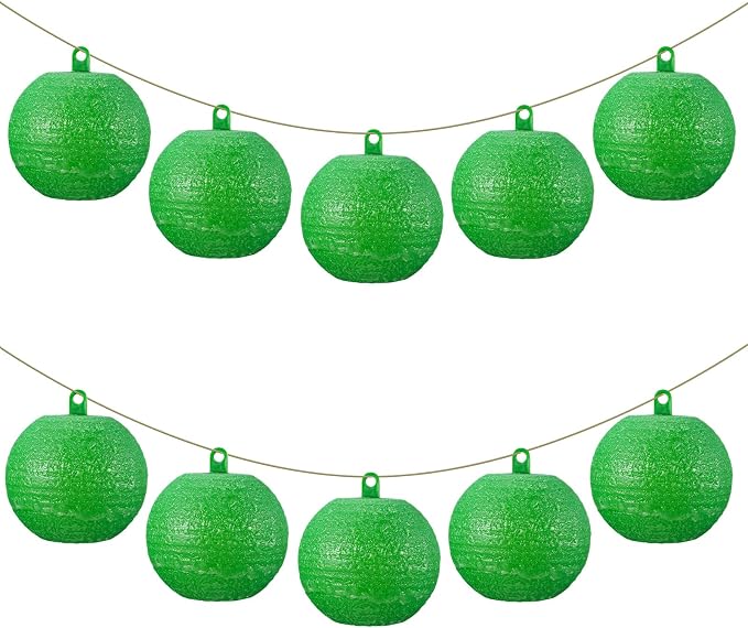 Qualirey 10 Pcs Sticky Fruit Fly Trap Ball Adhesive Fly Catching Ball Sticky Glue Fly Gnat Wasp Hornet Mosquito Bugs Flying Insects Trap Ball Traps (Green)