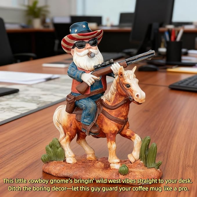 Patriotic Gnomes, Military gnome,gnome,4th of July/Army/Armed Gnomes Fighting, for Men,USA, Military Gifts,Veteran Gifts,Desk Decor for Men,Mens Office Decor 002