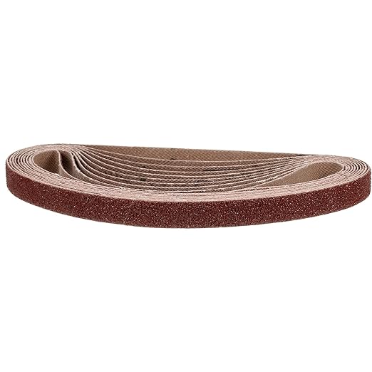 1/2 x 18 Inch Sanding Belt, 10 Pcs 40 Grit Knife Sharpener Belts Work Sharpening for Belt Sander Knife Carving Tool Metal Working