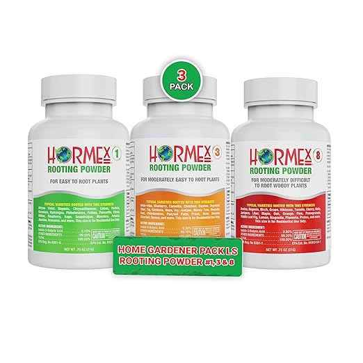 Hormex Rooting Powder Combo #1, 3, 8 (0.10-0.8 IBA) for Delicate and Common Houseplants to Semi-Hardwood - Root Powder, Root Stimulator for Plants, Rooting Hormone for Cuttings, Cloning & Propagation