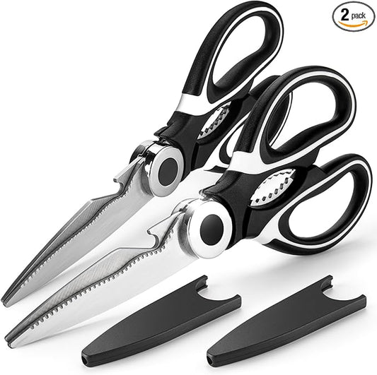 2 Pcs Garden Shears Flower Scissors, Multifunctional Gardening Floral Pruning Shears, Premium Thickened Stainless Steel Floral Scissors for Flower Bar Supplies, Fruits, Plant, Potted Landscapes