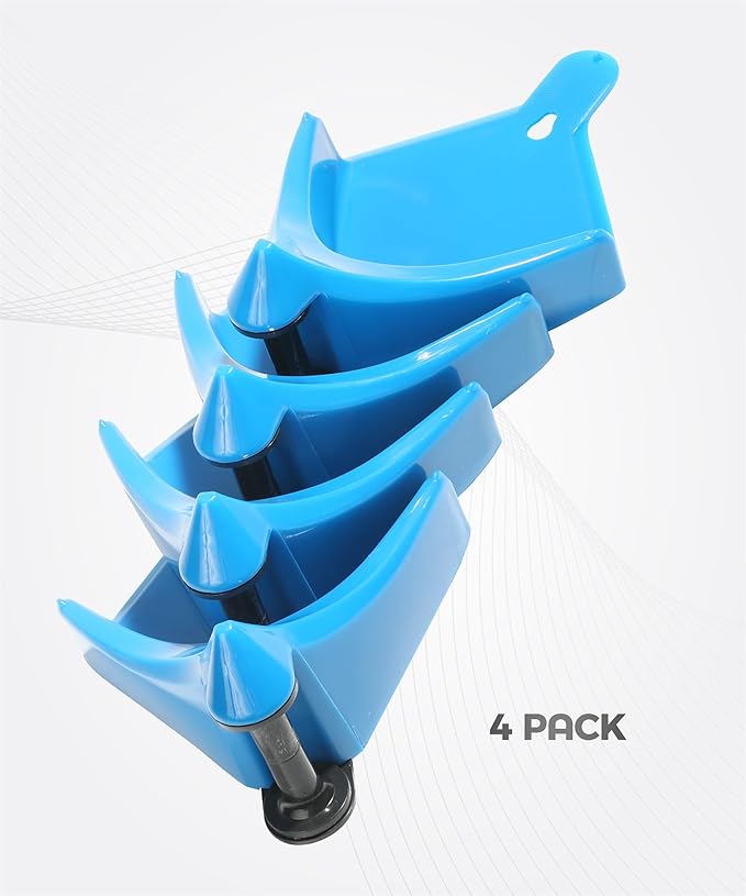 4PCS Car Detailing Organizer,Detailing Supplies,Car Accessories Washing Supplies,Automotive Hose Guide,Detailing Washer Hose Stuck Under The Wheels,Applied to Various Types of Cars,RVs (Blue)