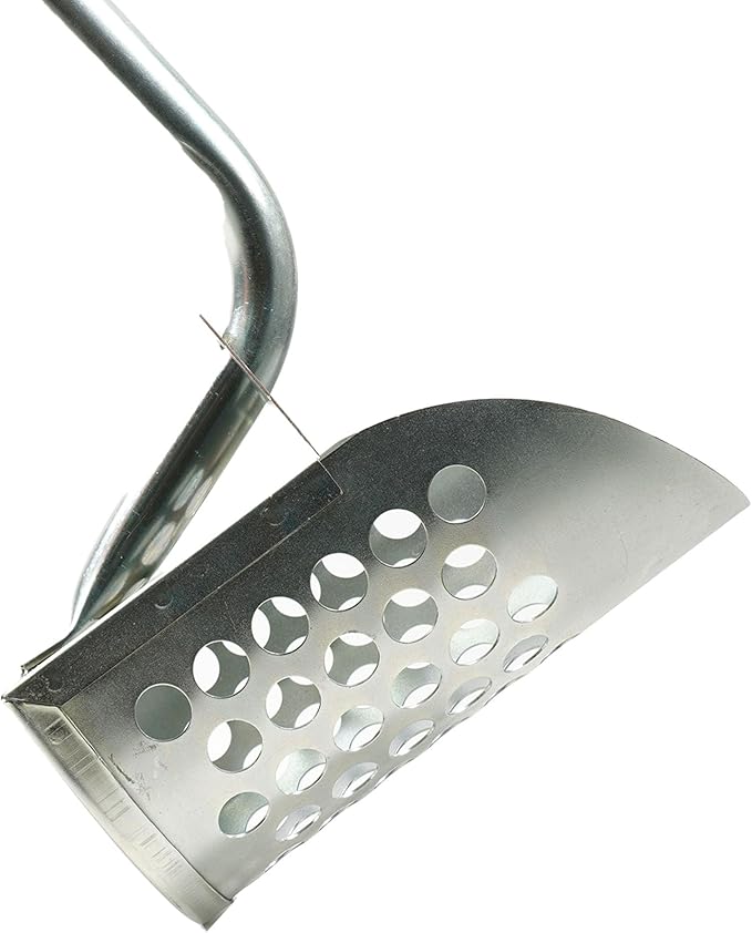 Galvanized Long Handle Scoops and Heavy Duty Large Scoop for Water Metal Detecting, Shelling, Rock Hunting and More