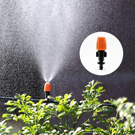 50 Pcs Garden Irrigation Micro Flow Dripper,Sprinklers Emitter System Adjustable Micro Drip Head for Watering System(50Pcs)