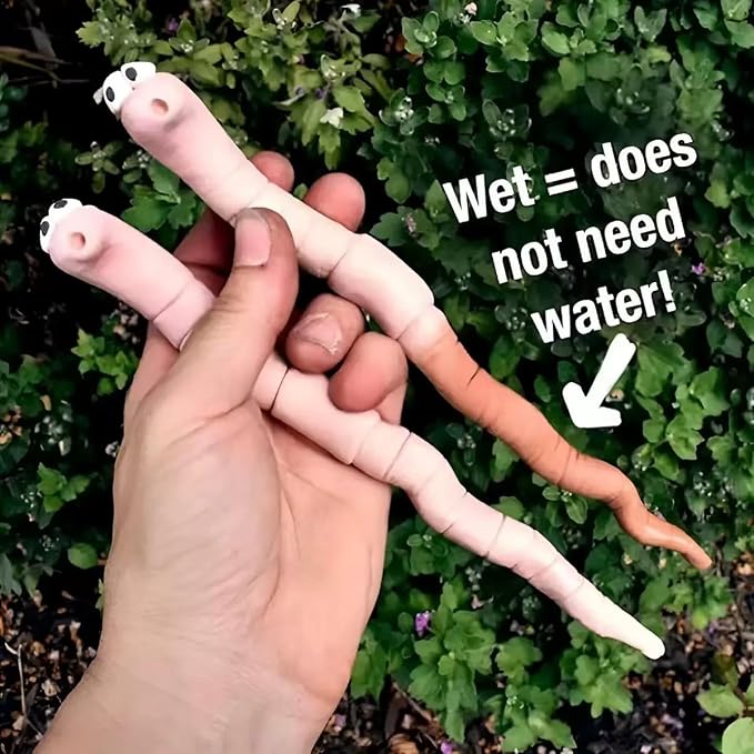 Worm Water Sensor, Greenhouse Worm Water Sensor, Plant Decoration, Indoor Plant Hygrometer for Monitoring Horticulture，Potted Plant Decoration (3)