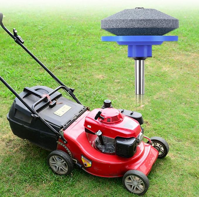 Lawn Mower Blade Sharpener, Blade Sharpening Drill Kit Knife Sharpener Lawnmower Blade Sharpener Tool Kit for Garden Tool Power Drill, Durable, 5PCS