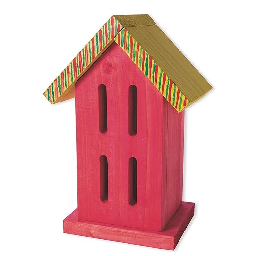 S&S Worldwide Wood Butterfly House Kit, Unfinished, Unassembled, DIY, Precut Wood, Easy Assembly, for Kids, Adults, Seniors, Decorate w/Paint, Stain, Markers, for School, Camp, 5-1/4Lx10 Hx4-1/4 W.