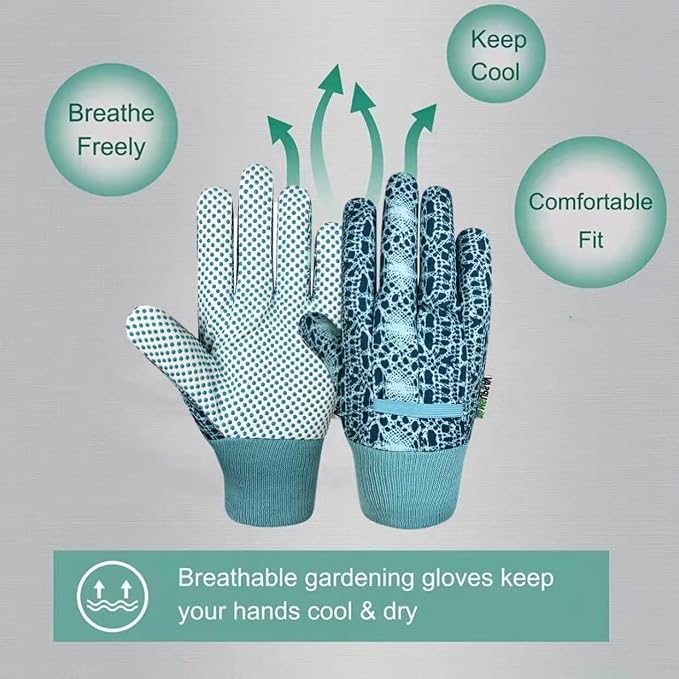 Gardening Gloves,Women Yard Work Garden Glove,Gifts | Thorn Proof,Puncture Resistant,Touchscreen,Gift,Leather,Spandex