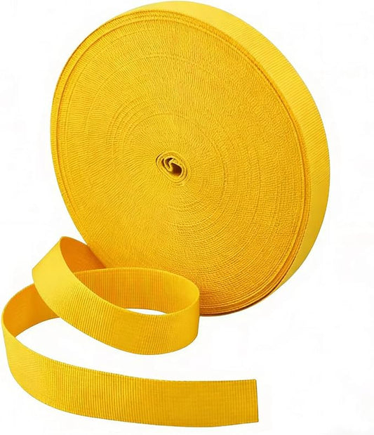 1 Roll 65.6 Feet Tree Tie for Plant Support Garden Strap 1 Inch Width Staking and Guying Material 1,800 Lbs Strength (Yellow)