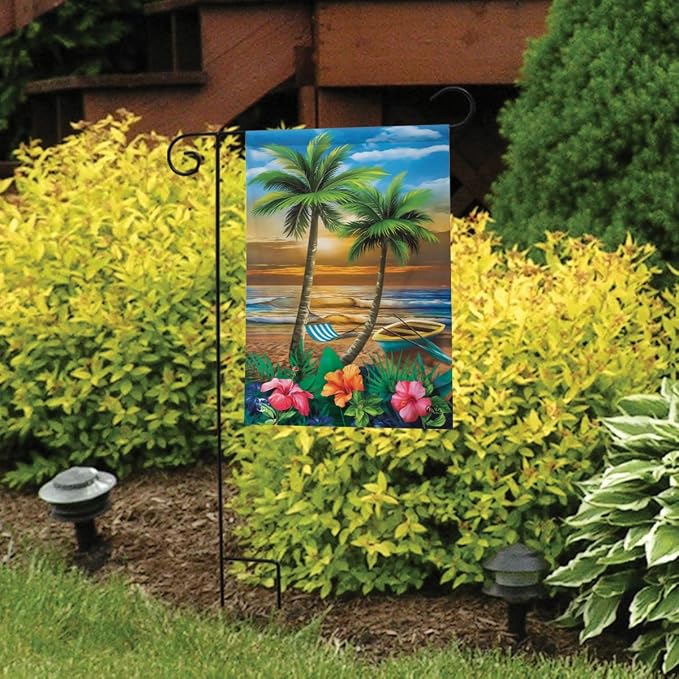 Briarwood Lane Sunset in Paradise Summer Garden Flag