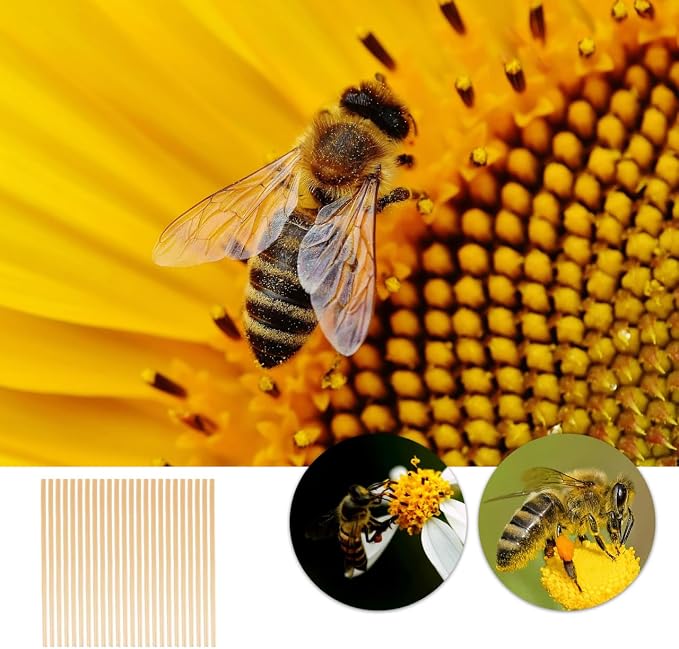 VANZACK 400 Pcs Replacement Straw Bee Tubes Nesting Tube Refill Inserts for Outdoor Mason Bee Houses Lightweight and Easy to Install 5.70In Length