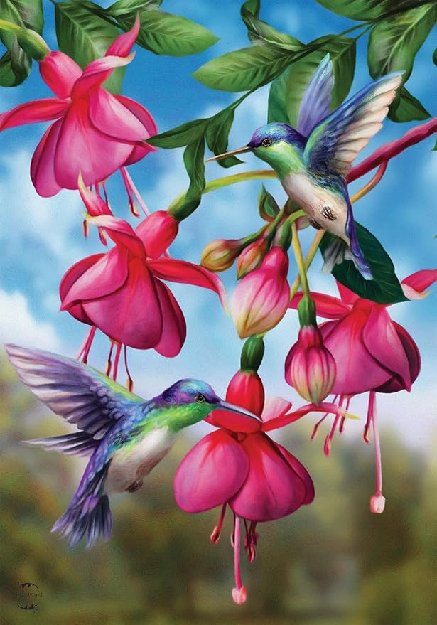 Briarwood Lane Flight Of The Hummingbirds Garden Flag