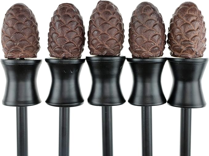 CLEVER GARDEN Heavy Duty Decorative Hose Guide - Pinecone, 5 Pack
