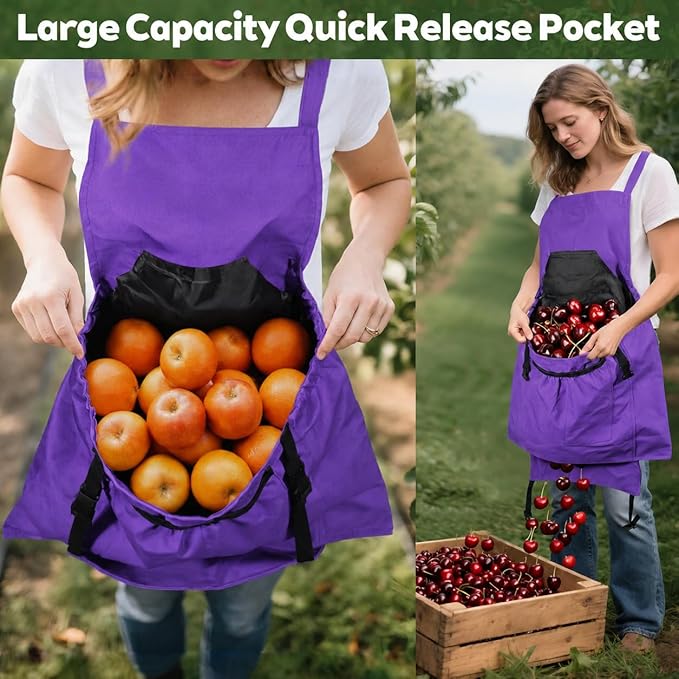 Gardening Apron,Canvas Garden Apron with Pockets for Women and Men,Harvest Apron,Gifts for Gardeners