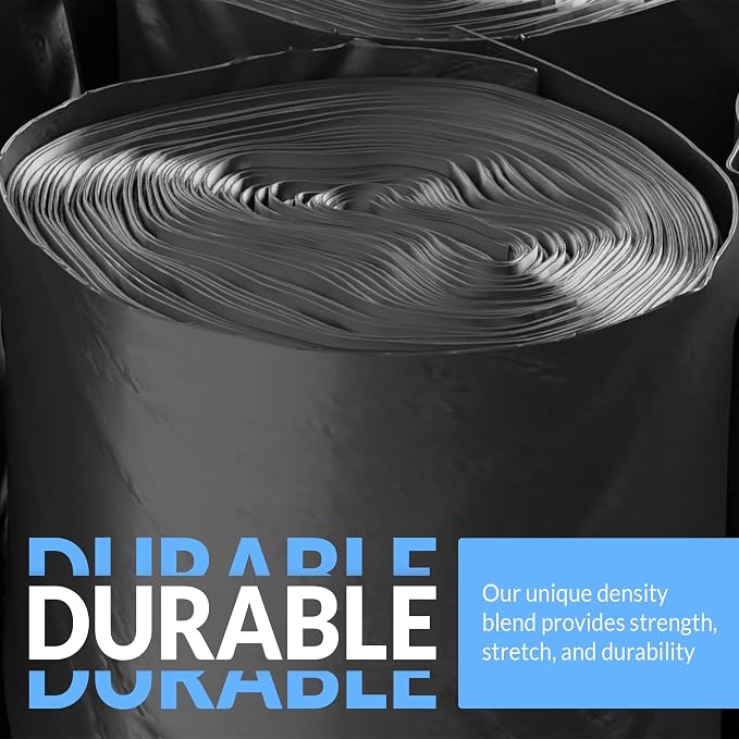 Reli. 40 to 45 Trash Bags Heavy Duty | 50 Trash Bags | Super Sizeable for Serious Garbage Cleanup (Black)