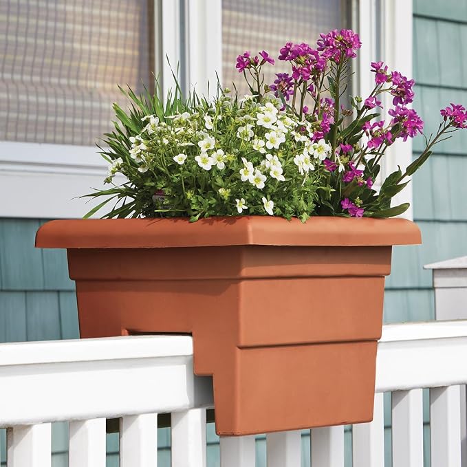 Root & Vessel Countryside Rail Planter, Terra, 16"