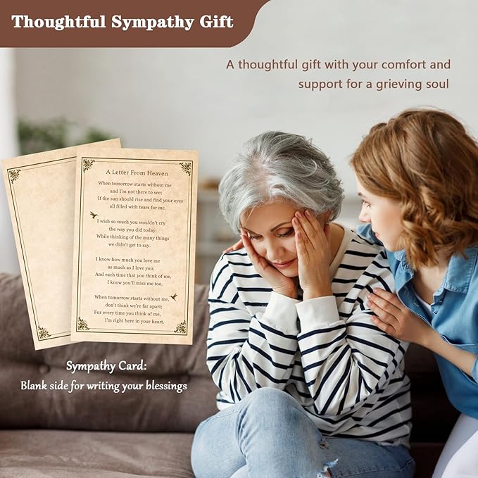 Sympathy Gifts for Loss of Grandmother, 32"" Memorial Wind Chimes for Loss of Grandma, Loss of Grandma Sympathy Gift, Bereavement Gifts in Memory of a Loved Grandma, Bronze