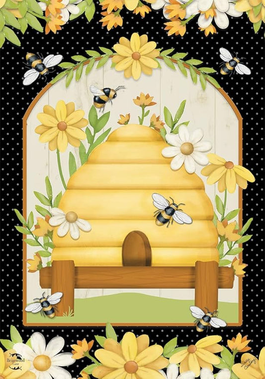 Home Sweet Hive Spring House Flag 40" x 28" Briarwood Lane