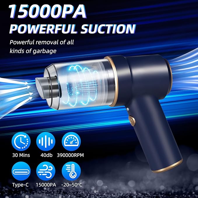 2026 Bug Vacuum Catcher - Spider and Insect Catcher Traps,Cordless Handheld Vacuum Cleaner Rechargeable Bug Catcher Strong Suction with Suction Nozzle for Cockroach Bedbug Ant Beetle
