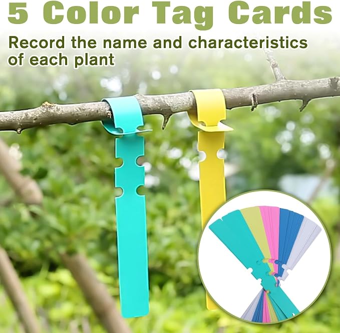 SPEEDWOX Grafting Gardening Knife Double Blades Garden Knife For Budding Pruning With 3 Rolls Grafting Tape And Tree Tags Garden Grafting Tool Grafting Tape For Fruit Trees