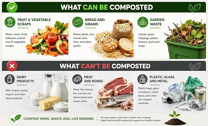 The Original VermiHut® Classic Model 5-Tray Worm Composter Bin – Indoor & Outdoor Vermicomposting System, Continuous Flow Food Waste Recycler for Organic Composting & Gardening - Dark Green