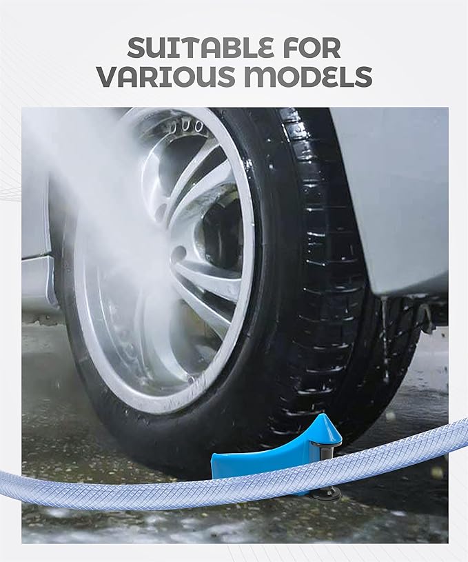 4PCS Car Detailing Organizer,Detailing Supplies,Car Accessories Washing Supplies,Automotive Hose Guide,Detailing Washer Hose Stuck Under The Wheels,Applied to Various Types of Cars,RVs (Blue)