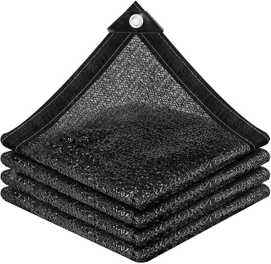 vensovo 50% Sunblock Shade Cloth Net Black Resistant - 6.5x6.5 Ft Garden Shade Mesh for Plant Cover, Greenhouse, Chicken Coop, Kennels, Tomatoes Plants