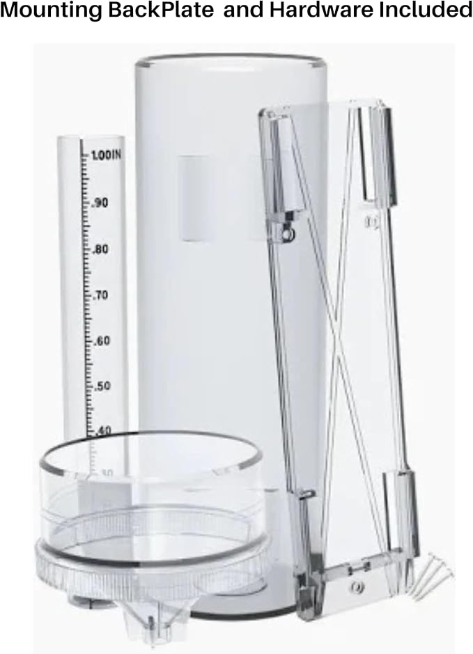 Stratus Precision Rain Gauge – 14" All-Weather Gauge with mounting Bracket, Accurate to 1/100", Durable and Easy to Read for Gardeners, Meteorologists, and Weather Enthusiasts