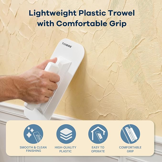 Plastic Trowel with Comfortable Blue Grip Handle, Plastering and Finishing Tool (KJ-BP00003)