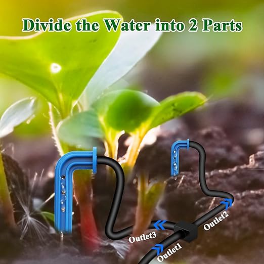 Solar Irrigation System Accessories for Plant Watering Devices Accessories for Potted Plants,Irrigation System Kit Accessories with 10M Hose / 10 Drippers / 10 T-Connectors/Filter