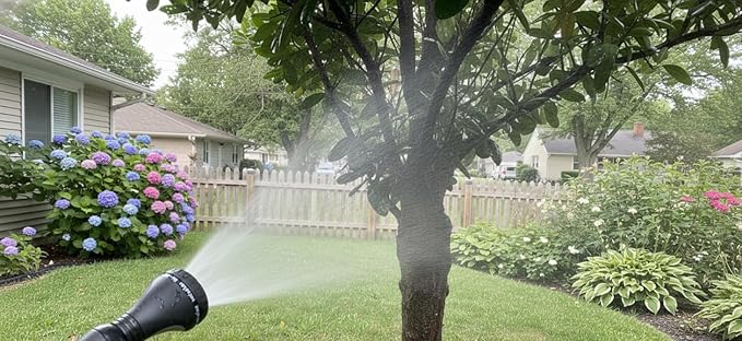 Garden Telescoping 23-30 Inches 8-pattern Water Wand, Pistol Hose Nozzle, Thumb Grip Sprayer, Soft Grip