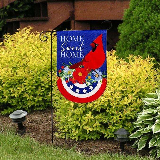 Briarwood Lane Home Sweet Home Cardinal Burlap Garden Flag