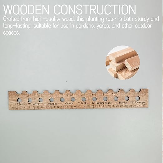 Spacer Tool Seeder Planting Ruler - Seeding Spacing Ruler with Precise Measurements,Seedlings Dibber Hand Transplanting Tools,for Vegetable Gardens, Yard
