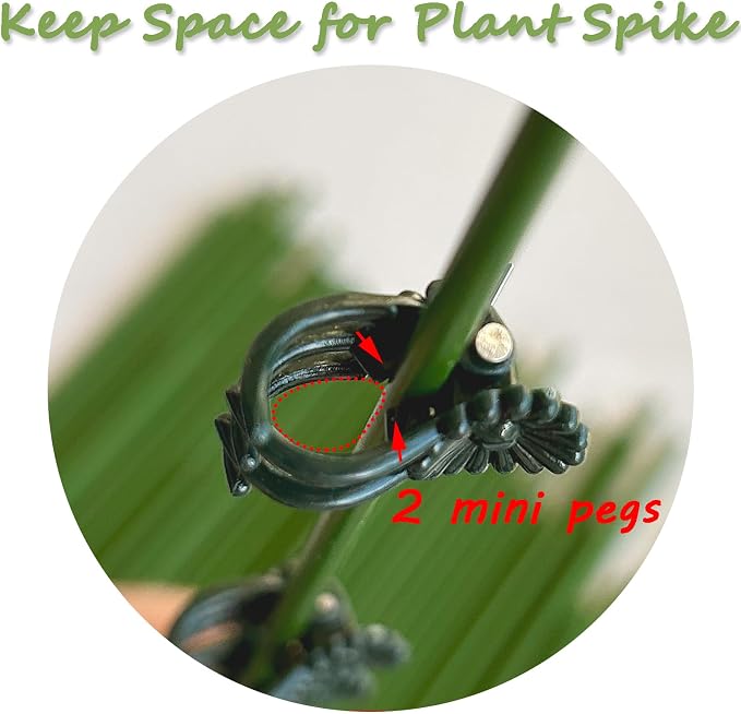 Orchid Clips for Plants Support (100, Brown) for Small - Middle Climbing Plants Vine Plants & Single Stem Plants