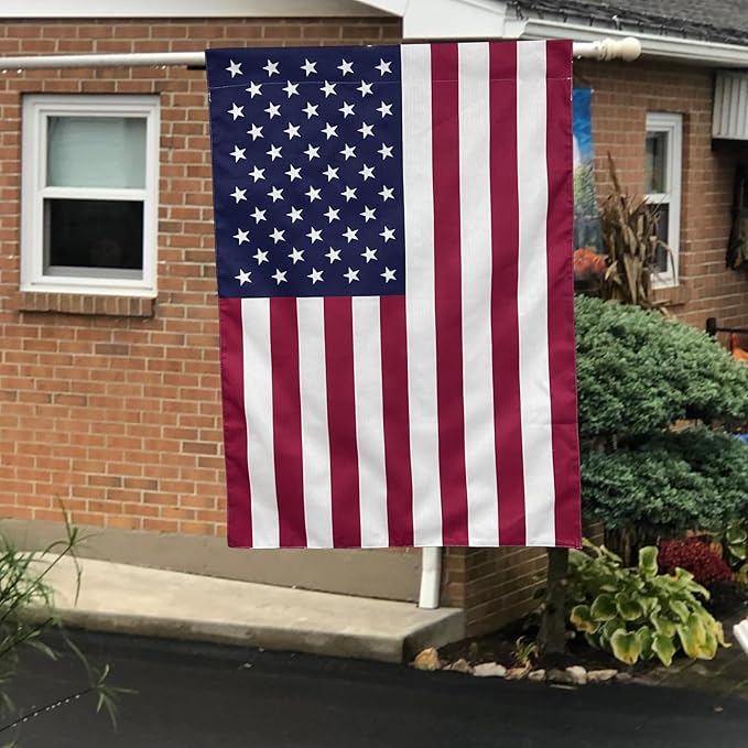 Bradford American House Flag 28x40 Inches Double Side American USA Garden Flag for Outside Room House Yard Indoor