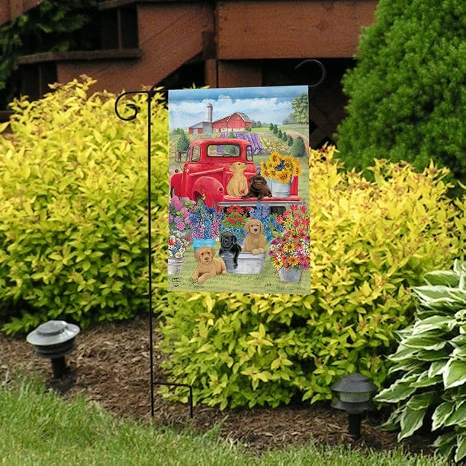 Briarwood Lane Spring Day Puppies Garden Flag