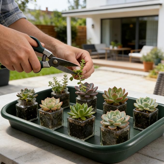 Garden Tidy Tray, Multifunctional One Piece Potting Tray for Seeding, Mixing, Growing and Pot Storage, Succulent and Cactus Soil Potting Mix Tray Potting Soil Plant Tray