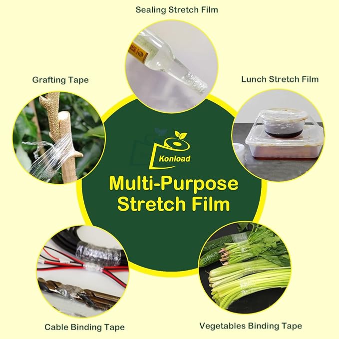 Nursery Grafting Tape Wide 1-3/5 inch Plant Budding Tool for Grafting Self-Adhesive PE Stretchable Film for Grafting,Buddy Tape for Gardening Grafting Tool