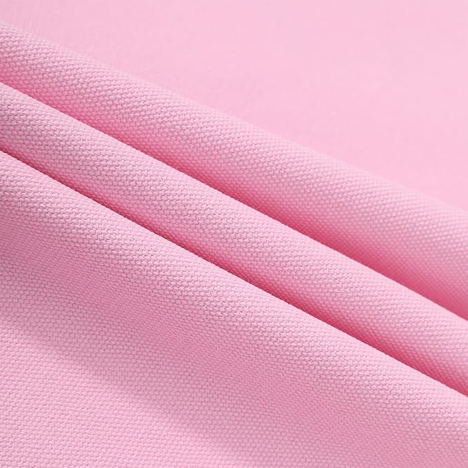 AFUN Chef Aprons for Men Women with Oversized Pockets, 16-Ounce Cotton Canvas Cross Back Heavy Duty Work Apron (Light Pink)