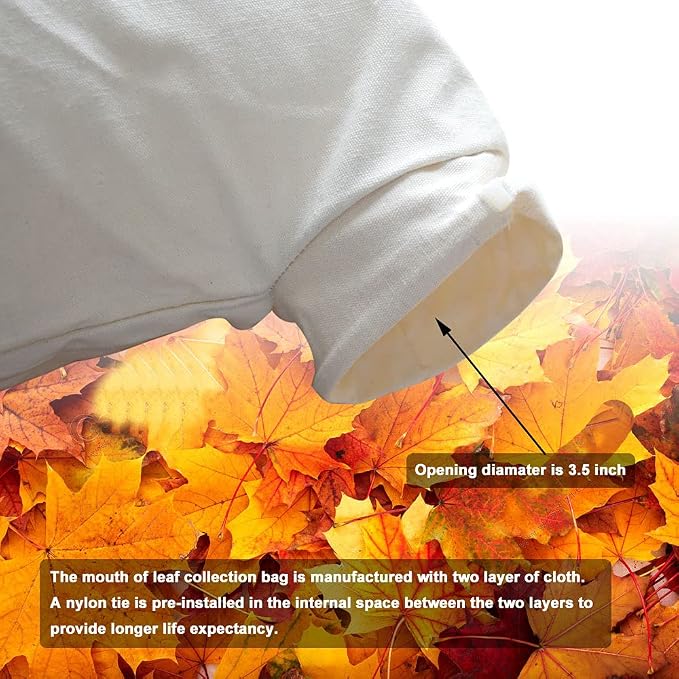 Universal Leaf Vacuum Blower Bag Bottom Debris Dump Bag, Compatible with Leaf Blowers and Ultra Blower Rake, Suitable for Most Blowers